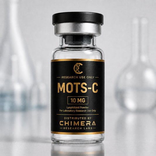 MOTS-C research compound vial from Chimera Research Labs